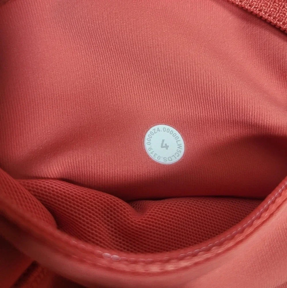 Lululemon Fast & Free 7/8 Tight II Nulux Leggings Red Orange sz 4 - Picture 6 of 12